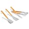 VONROC BBQ Grillverktyg – Rostfritt stål |Inkl. tång, gaffel, stekspade och rengöringsborste