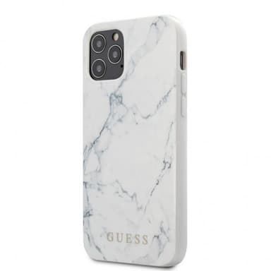Guess iPhone 12/iPhone 12 Pro Skal Marble Cover Vit