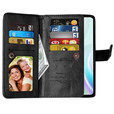 Dubbelflip Flexi 9-kort OnePlus 8  - Svart