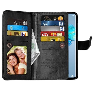 Dubbelflip Flexi 9-kort Huawei Mate 40 Pro  - Svart