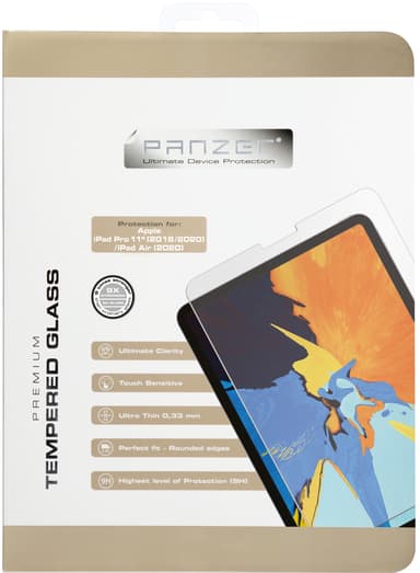 Panzer skärmskydd härdat glas för iPad Pro 11"/iPad Air 10.9 2020