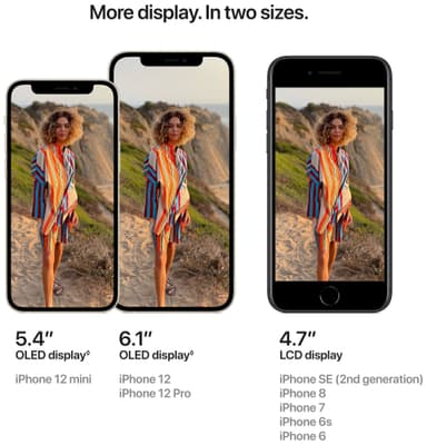 iPhone 12 - 5G smartphone 64 GB (vit)