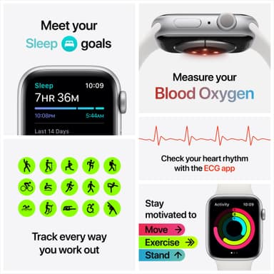 Apple Watch Series 6 40mm GPS (guld alu/rosa sand sportarmband)