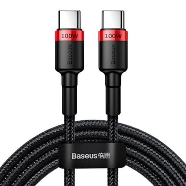 Baseus Cafule PD USB-C - USB-C 100W 5A 2 m Röd/Svart