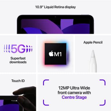 iPad Air 2022 64 GB WiFi + Cellular (purple)