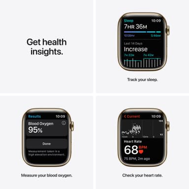 Apple Watch Series 7 45mm eSIM (gold steel/Abyss blue sportband)
