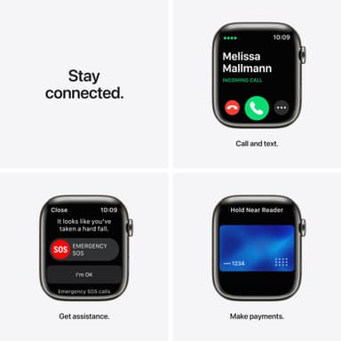 Apple Watch Series 7 45mm eSIM (graphite steel/midnight sportband)