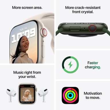 Apple Watch Series 7 45mm eSIM (graphite steel/midnight sportband)