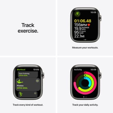 Apple Watch Series 7 45mm eSIM (graphite steel/midnight sportband)