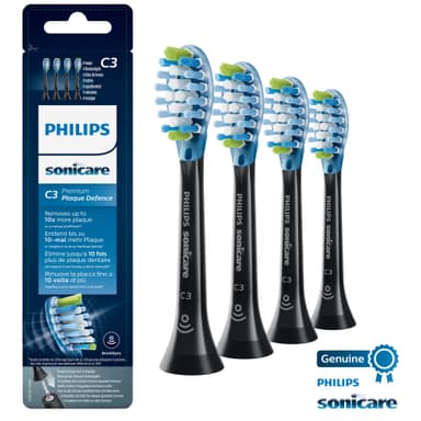 Philips Premium Plaque Defence borsthuvud HX9044/33 (svart)