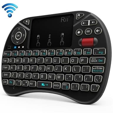 Trådlöst Mini Tangentbord med Full Touchpad med belysning