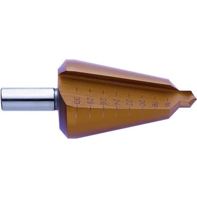 Stegborr 4 - 20 mm HSS Exact 50102 TiN 3-skaft 1 st