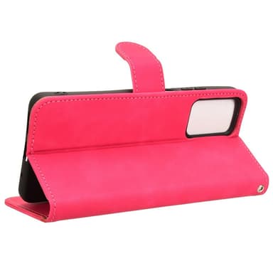 SKALO Motorola Moto E14 4G Matt PU-Läder Plånboksfodral - Cerise