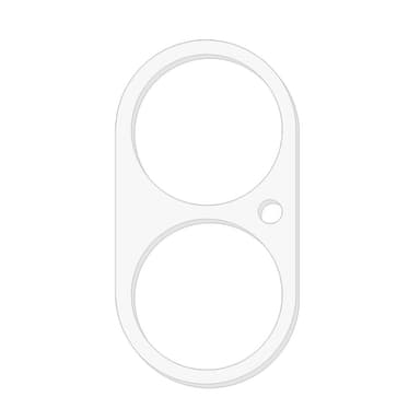2-PACK SKALO iPhone 16 3D Linsskydd/Kameraskydd Härdat Glas - Transparent