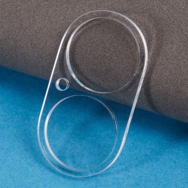 2-PACK SKALO iPhone 16 3D Linsskydd/Kameraskydd Härdat Glas - Transparent