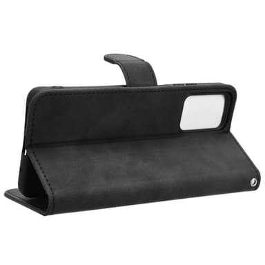 SKALO Motorola Moto E14 4G Matt PU-Läder Plånboksfodral - Svart