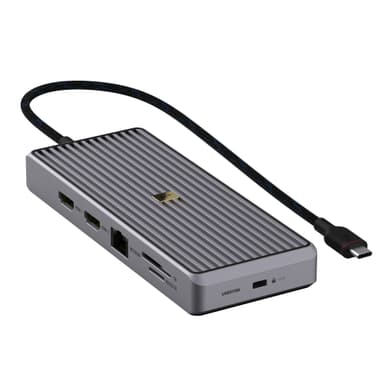 Unisynk 12-portars 8K 100W USB-C hubb (grå)