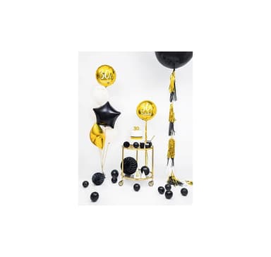 Garland Tuti guld/svart ~2 m (12 st)