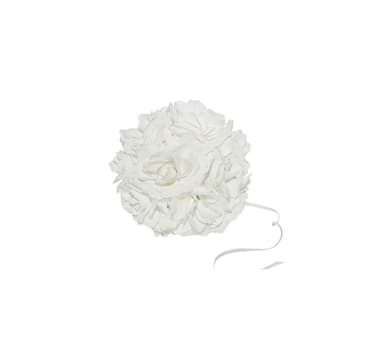 Dekoration 'Blomsterbollar, vit' 21cm