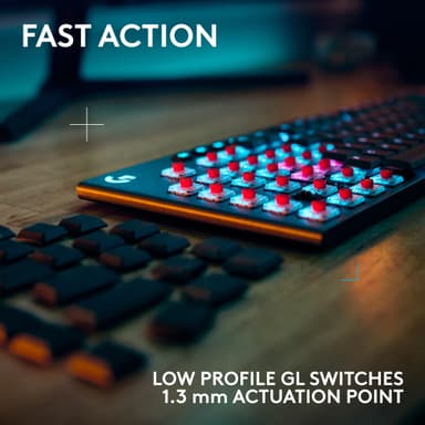 Logitech G915 X Lightspeed Wireless Tactile tangentbord för gaming (svart)