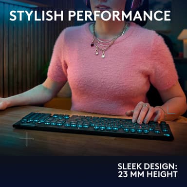 Logitech G915 X Lightspeed Wireless Tactile tangentbord för gaming (svart)