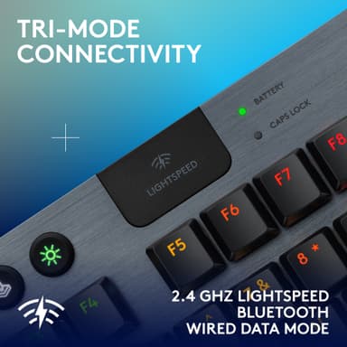 Logitech G915 X Lightspeed TKL Wireless Tactile tangentbord för gaming (svart)