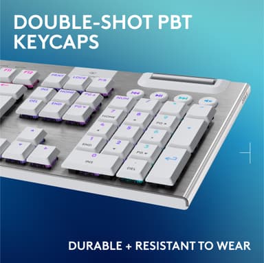 Logitech G915 X Lightspeed Wireless Tactile tangentbord för gaming (vitt)