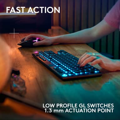 Logitech G915 X Lightspeed TKL Wireless Tactile tangentbord för gaming (svart)