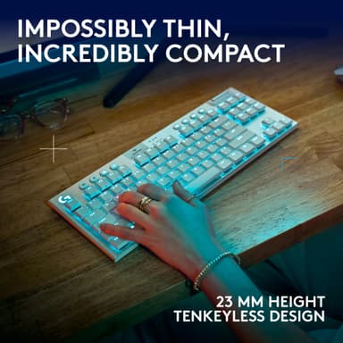 Logitech G915 X Lightspeed TKL Wireless Tactile tangentbord för gaming (vitt)