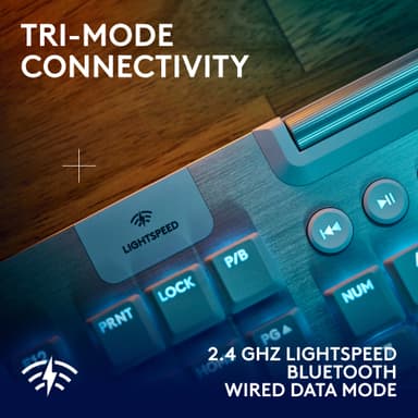 Logitech G915 X Lightspeed Wireless Tactile tangentbord för gaming (vitt)
