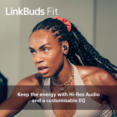 Sony LinkBuds Fit True Wireless in ear-hörlurar (vita)