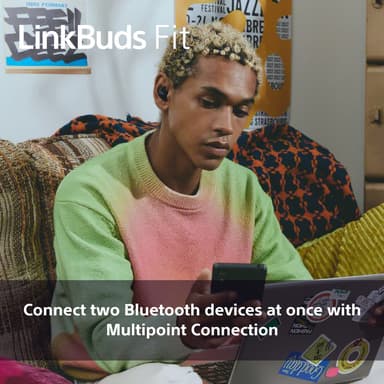 Sony LinkBuds Fit True Wireless in ear-hörlurar (gröna)