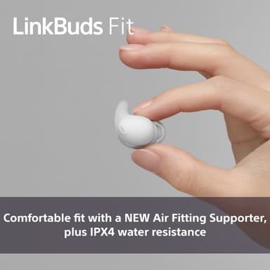 Sony LinkBuds Fit True Wireless in ear-hörlurar (vita)