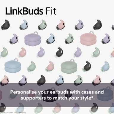 Sony LinkBuds Fit True Wireless in ear-hörlurar (vita)