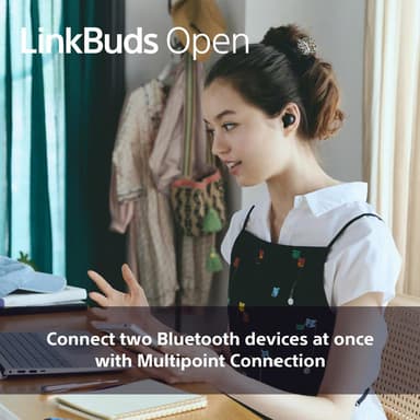 Sony LinkBuds Open True Wireless in ear-hörlurar (svarta)