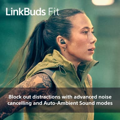 Sony LinkBuds Fit True Wireless in ear-hörlurar (vita)