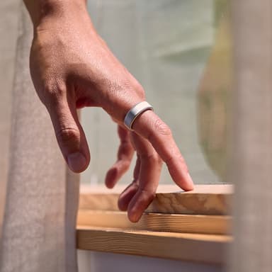 Oura Ring 4 smartring storlek 14 (borstat silver)