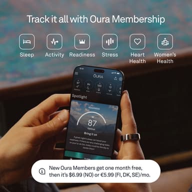 Oura Ring 4 smartring storlek 4 (borstat silver)
