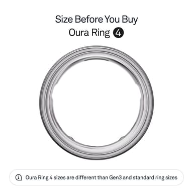 Oura Ring 4 smartring storlek 9 (borstat silver)