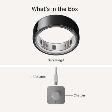 Oura Ring 4 smartring storlek 12 (Black)