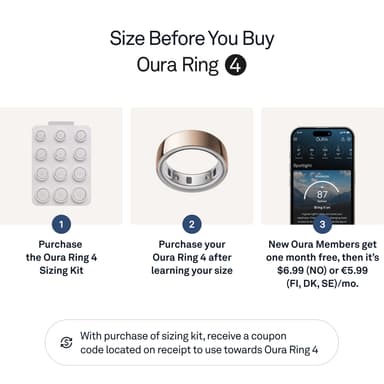 Oura Ring 4 smartring storlek storlek 7 (roséguld)