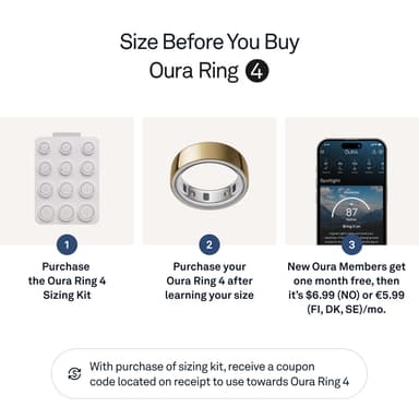 Oura Ring 4 smartring storlek 12 (guld)