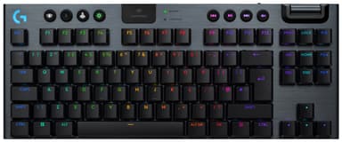 Logitech G915 X Lightspeed TKL Wireless Clicky tangentbord för gaming (svart)