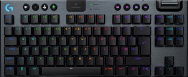 Logitech G915 X Lightspeed TKL Wireless Linear tangentbord för gaming (svart)