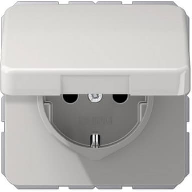 Vägguttag lock Insats Jung Grå 1 st