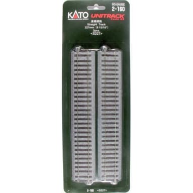 2-160 H0 Kato Unitrack Rakt spår 227 mm