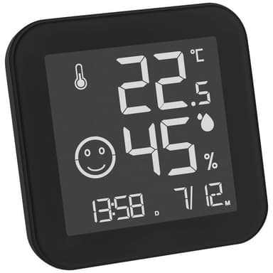 TFA Dostmann BLACK & WHITE Termo-/Hygrometer Svart