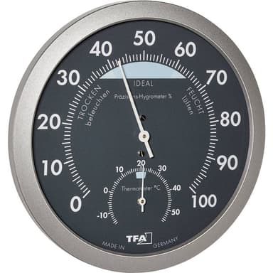 TFA Dostmann 45.2043.51 Termo-/Hygrometer Antracit,