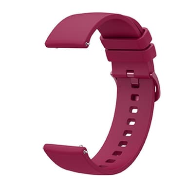 SKALO Silikonarmband till Samsung Watch FE - Vinröd
