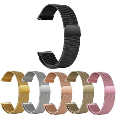 SKALO Milanese Loop till Amazfit Balance - Svart